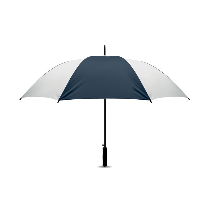 Parapluie publicitaire - SWANSEA Blanc / bleu foncé